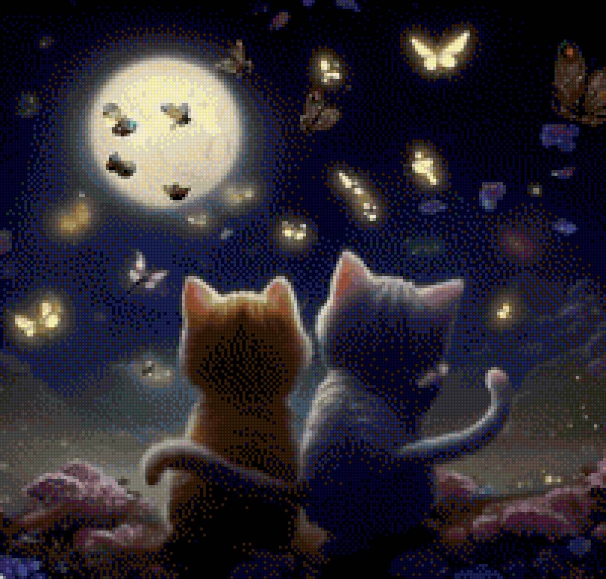 Michis de la noche - gatos - предпросмотр