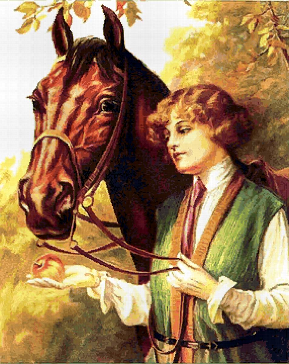 №2750055 - конь, девушка - предпросмотр