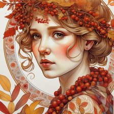 Схема вышивки «девушка»