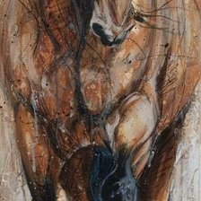 Схема вышивки «Жилистый конь»