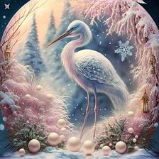 Схема вышивки «Птица»