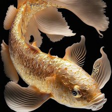 Схема вышивки «Золотая рыбка»