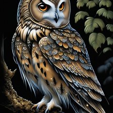 Схема вышивки «Сова»