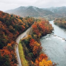 Схема вышивки «Дорога»