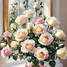 Схема вышивки «Букет роз»