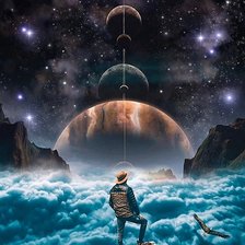 Схема вышивки «Вера в космос»