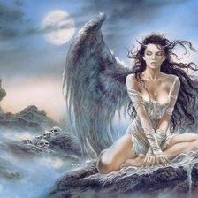 Схема вышивки «ANGEL CAIDO DMC»