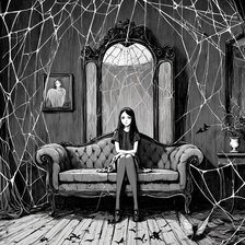 Схема вышивки «Паутина»