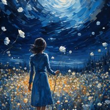 Схема вышивки «ночь»