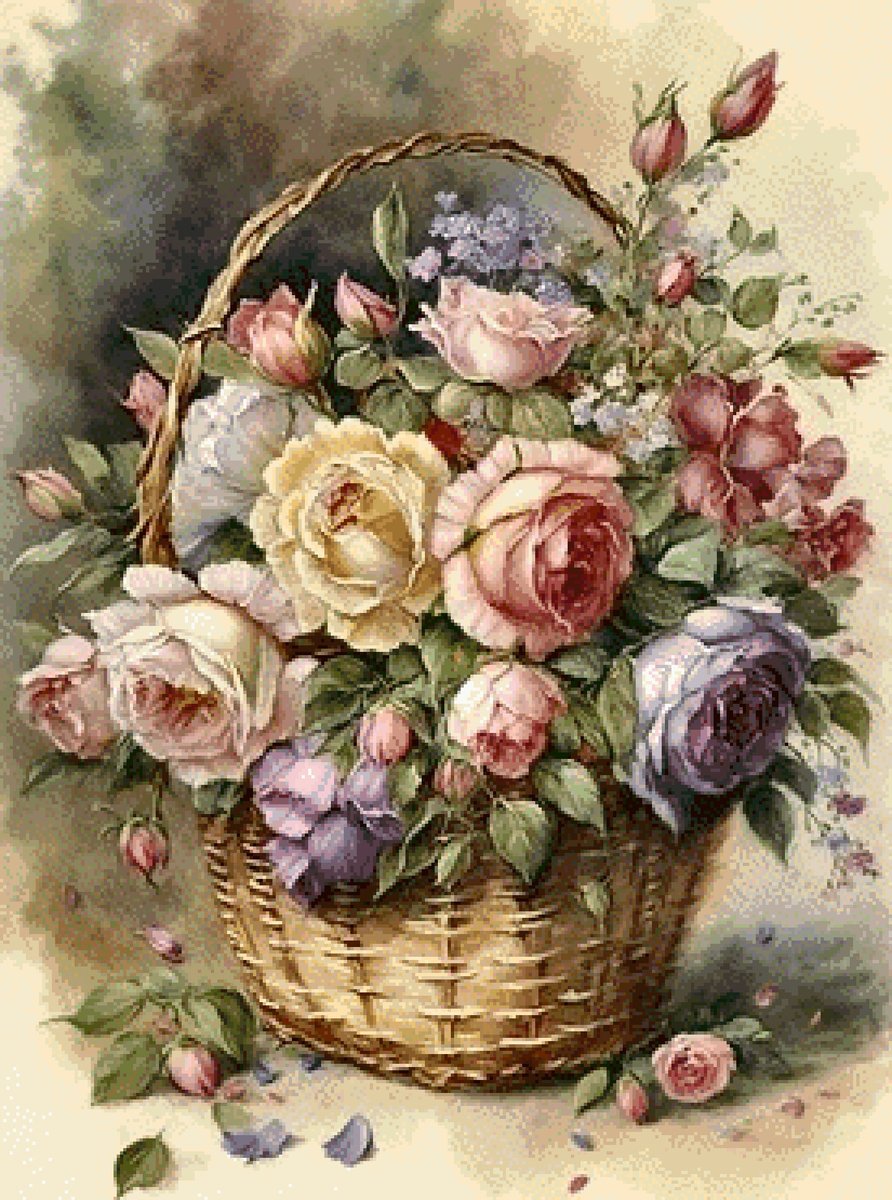 koš růží - оригинал