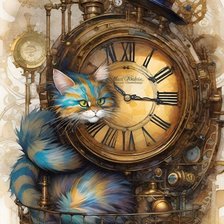 Схема вышивки «Чеширский кот»