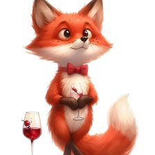 Схема вышивки «лис косоглазый)))»