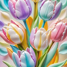 Схема вышивки «Тюльпаны»