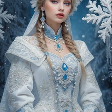 Схема вышивки «Русская красавица»