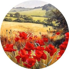 Схема вышивки «маки»