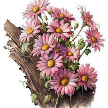 Схема вышивки «цветы»