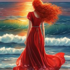 Схема вышивки «Закат»