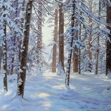 Схема вышивки «Зимний день»