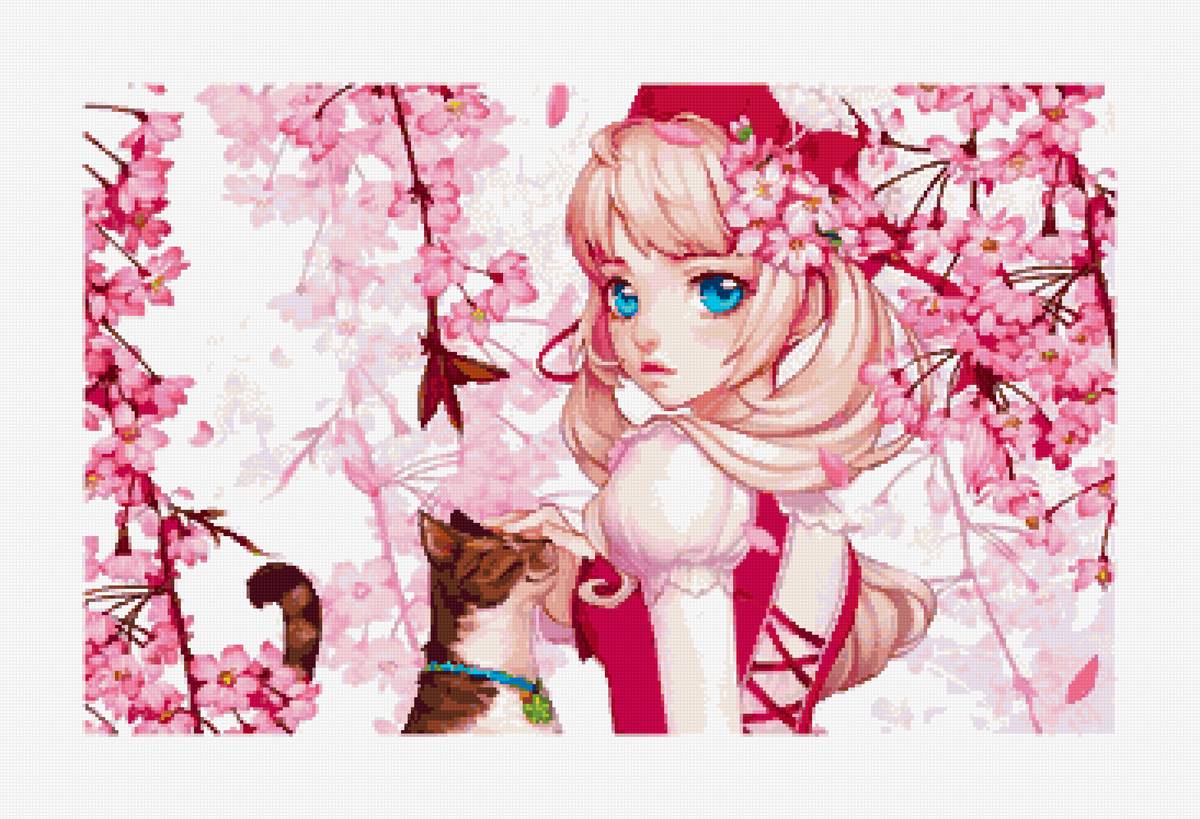 Девочка с котом - фентези - предпросмотр