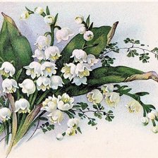 Схема вышивки «Винтажные ландыши»