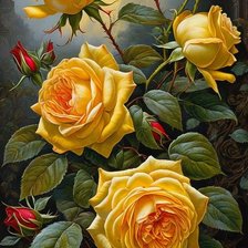 Схема вышивки «Розы»