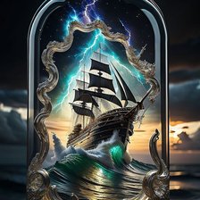 Схема вышивки «Бригантина»