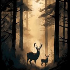 Схема вышивки «Deer»