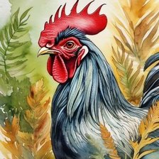 Схема вышивки «гороскоп петух»