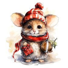 Схема вышивки «мышь»