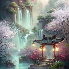 Схема вышивки «Воздух в цветах»