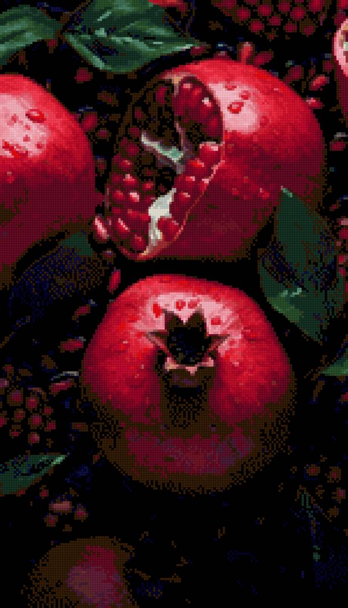 Сочный гранат - сочный, красный гранат, гранат - предпросмотр