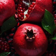 Схема вышивки «Сочный гранат»