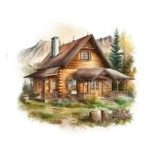 Схема вышивки «Дом»