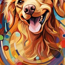 Схема вышивки «собака»