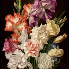 Схема вышивки «Цветы»