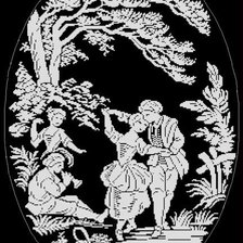 Схема вышивки «танцоры»