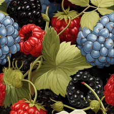 Схема вышивки «Ягодный букет»