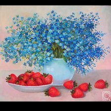 Схема вышивки «Васильки»