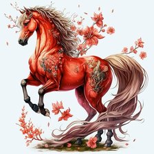 Схема вышивки «Лошадь»