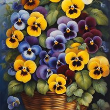 Схема вышивки «Цветы»