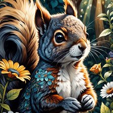 Схема вышивки «Белка»