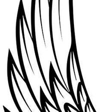 Схема вышивки «Крыло»