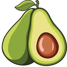 Схема вышивки «Авокадо»