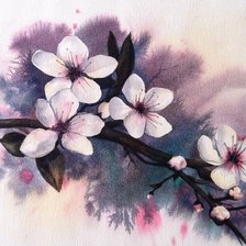 Схема вышивки «Сакура»