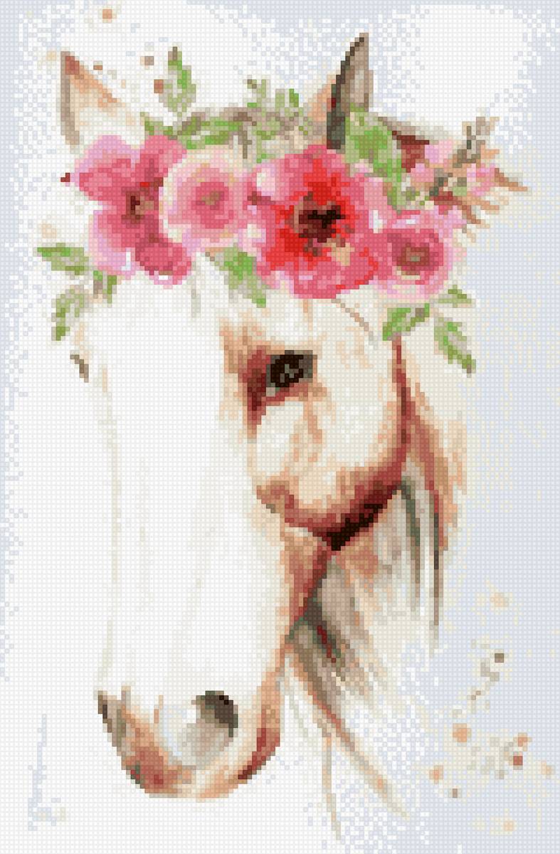 Лошадь в венке - предпросмотр