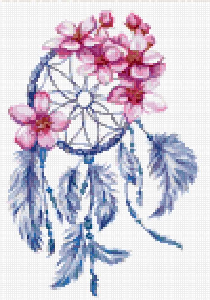 Ловец снов в цветах - предпросмотр