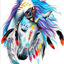 Схема вышивки «Лошадь»