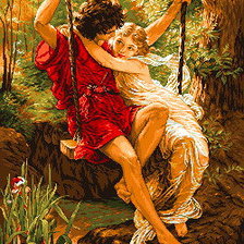 Схема вышивки «Дафнис и Хлоя»