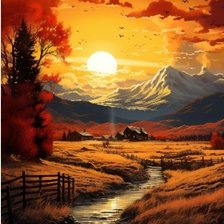 Схема вышивки «Sunset»