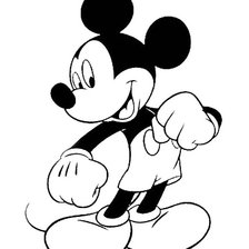 Схема вышивки «MICKEY B Y N DMC»